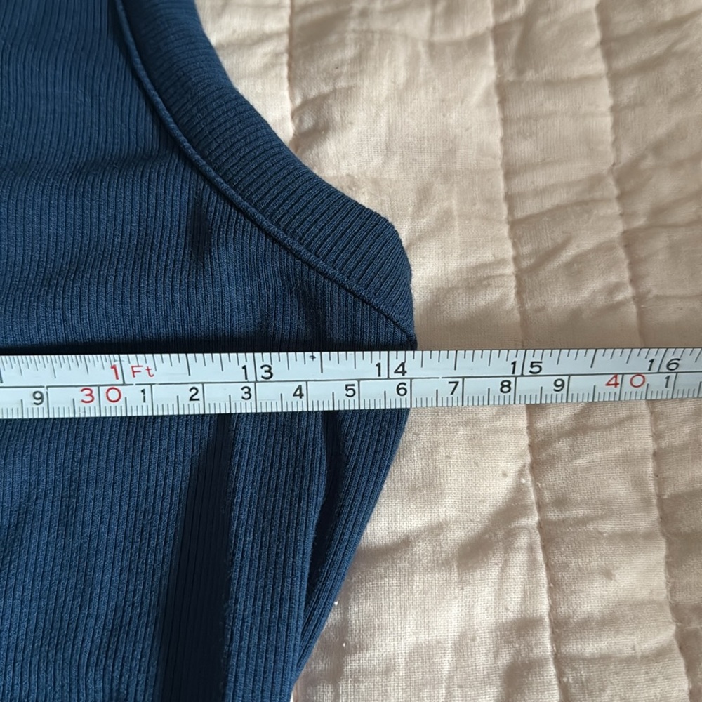 NWOT Elegant Navy Blue Sleeveless Dress - Picture 7 of 8